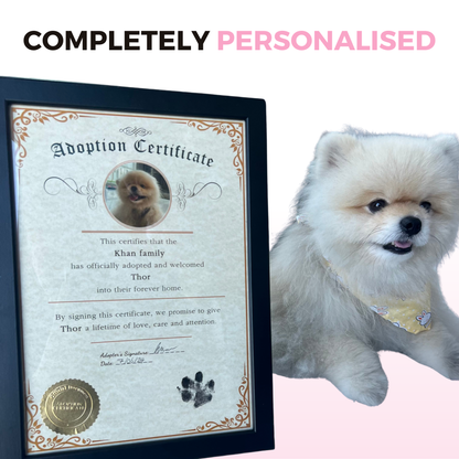 Personalized Pet Adoption Certificate™